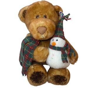 Mary Meyer Sniffles Snowball Teddy Bear Plush Holiday Festive Scarf Winter 58521